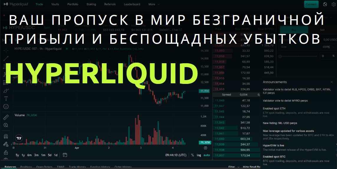 Hyperliquid – обзор, советы и отзывы реальных людей, Фото № 1 - b-visor.com